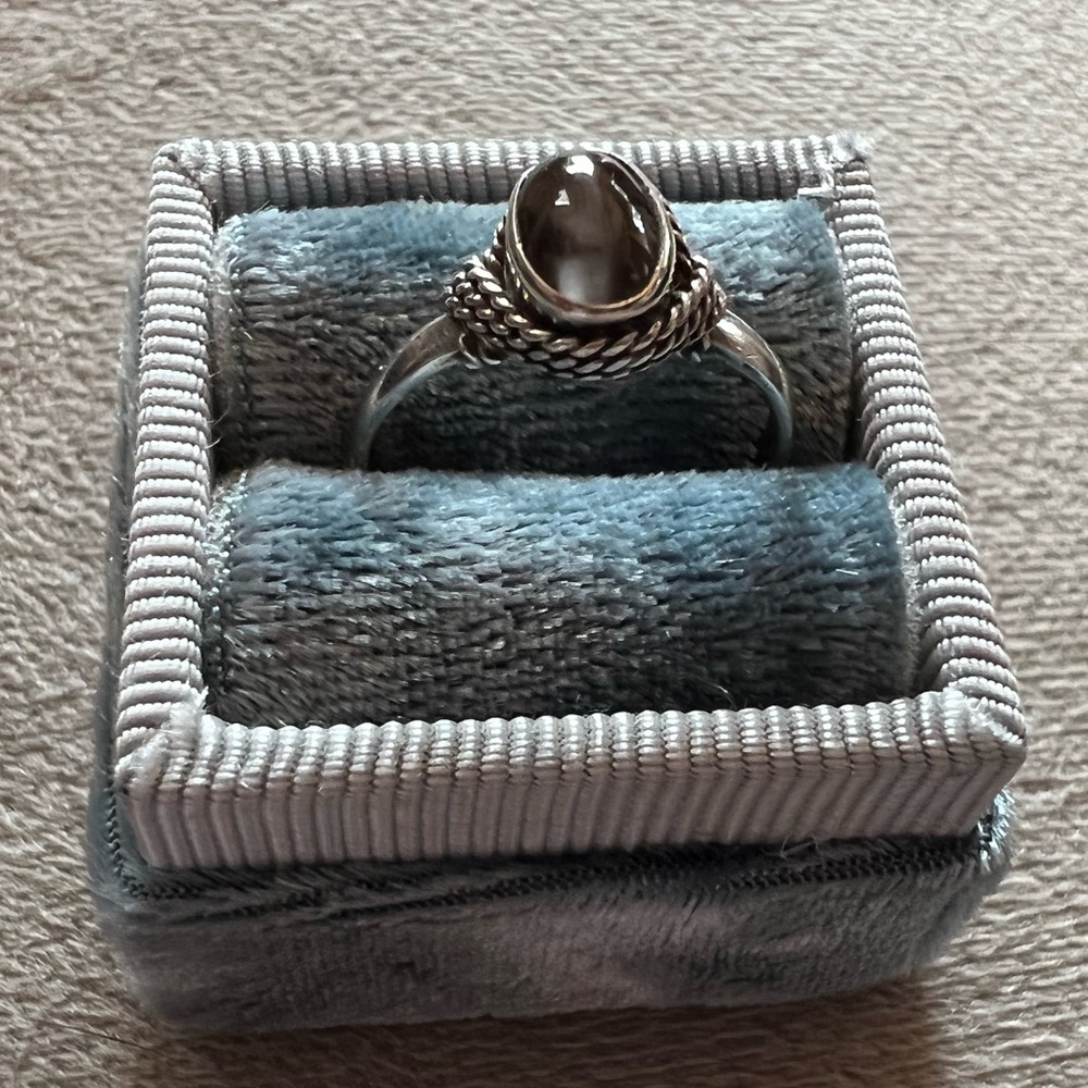 Gray Moonstone Ring 5